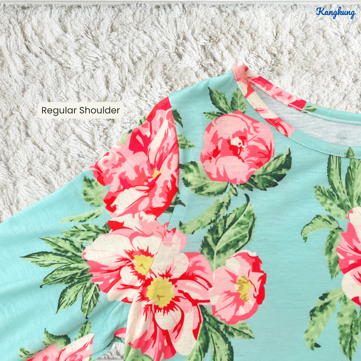 KANGKUNG ALEA FLORAL PRINTED LONG SLEEVE TOP-Q022