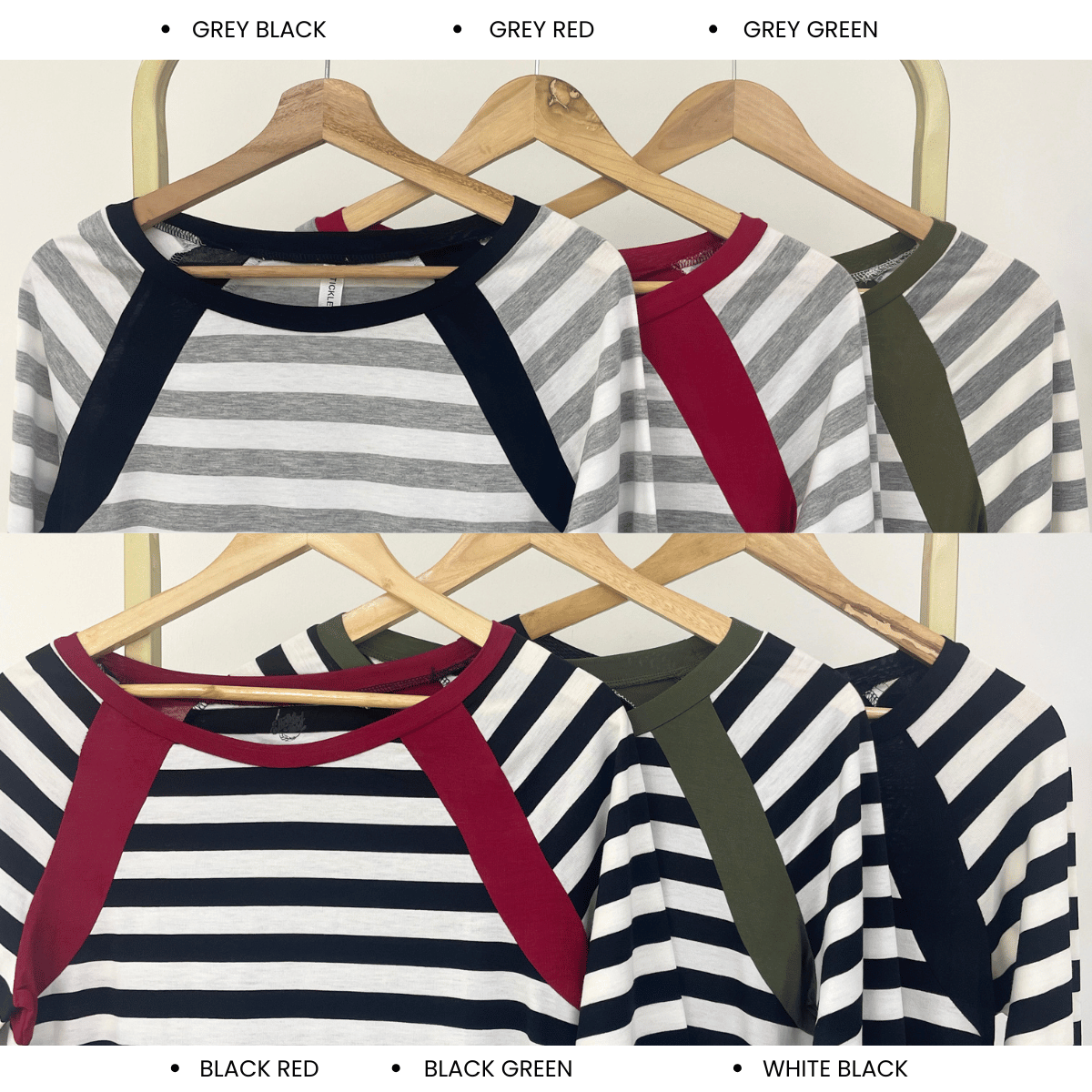 KANGKUNG SONIA RAGLAN STRIPED LONG SLEEVE CASUAL TOP-Q028