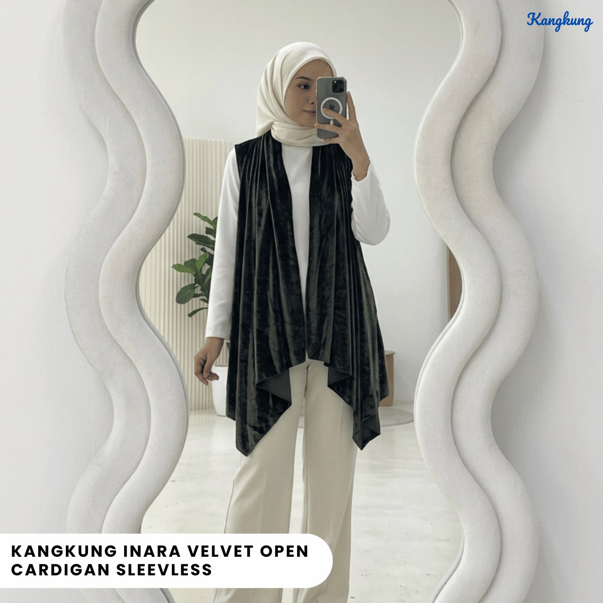 KANGKUNG INARA BALLON SLEEVE LONG TOP - Q033(#066)