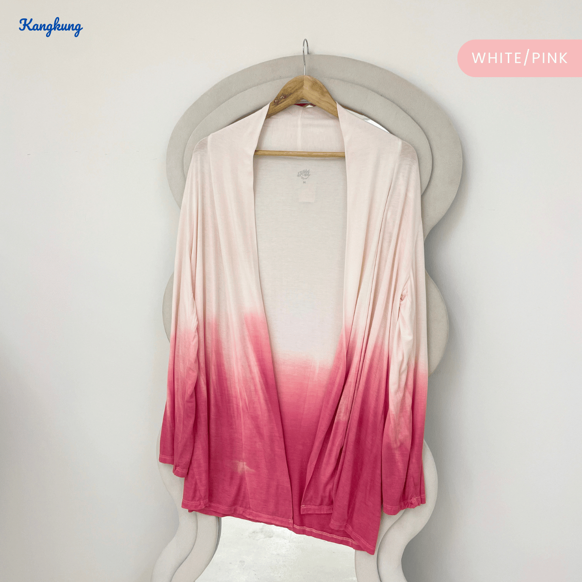 KANGKUNG HANAIRA OMBRE OPEN-FRONT LONG CARDIGAN - Q050