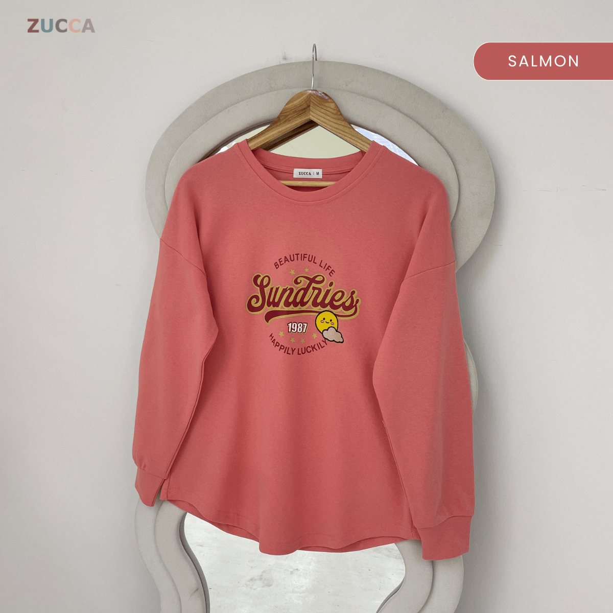 ZUCCA DARLIA GRAPHIC PRINTED LONG SLEEVE-MA163