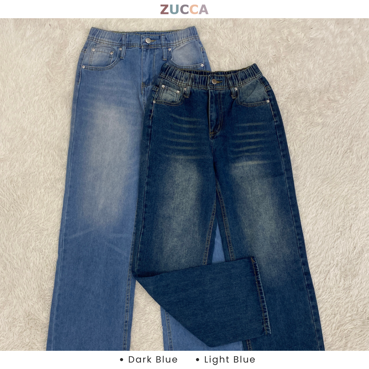ZUCCA ASUKI DENIM STRAIGHT JEANS PANTS - SU002