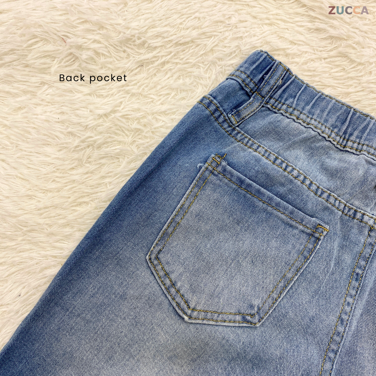 ZUCCA ASUKI DENIM STRAIGHT JEANS PANTS - SU002