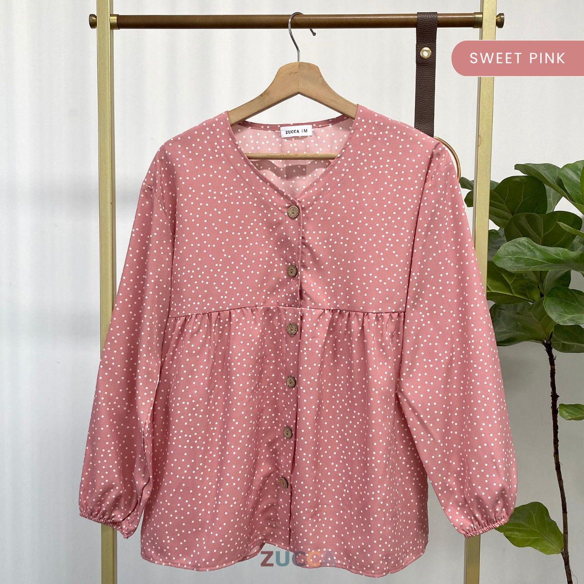 ZUCCA HANINA PRINTED WOMEN BLOUSE - MA042 BAJU WANITA