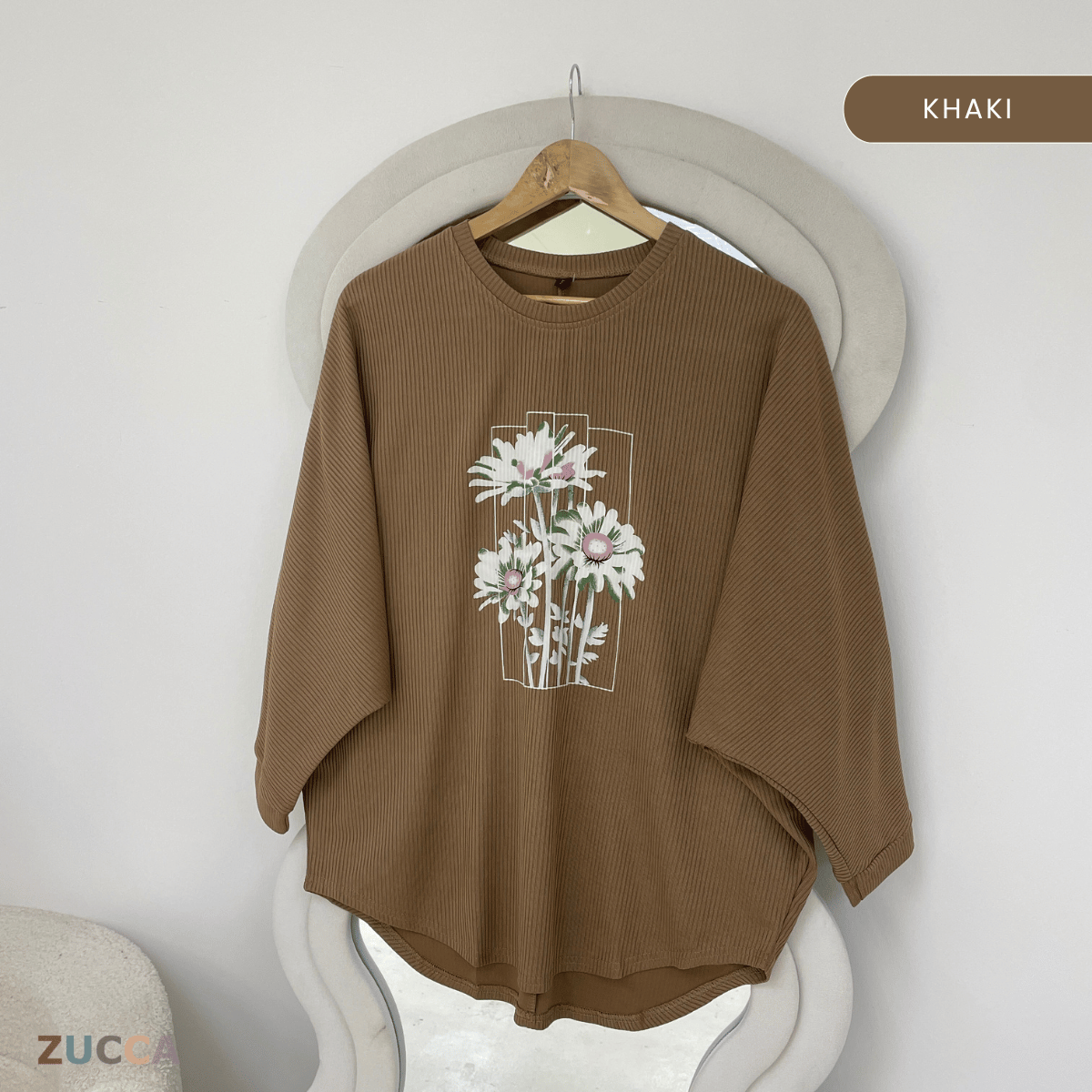 ZUCCA LINDA DAISY BLOOM BLOUSE - ZW006 (BK2012-A1)
