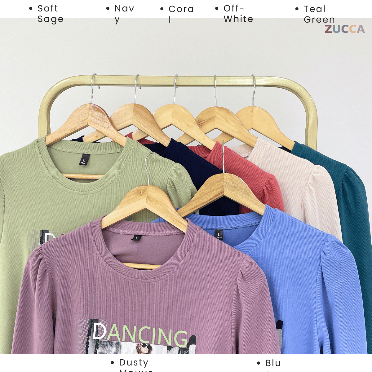 ZUCCA CALLY RELAXED DAILY GRAPHIC TOP-ZW008(244AA-1)