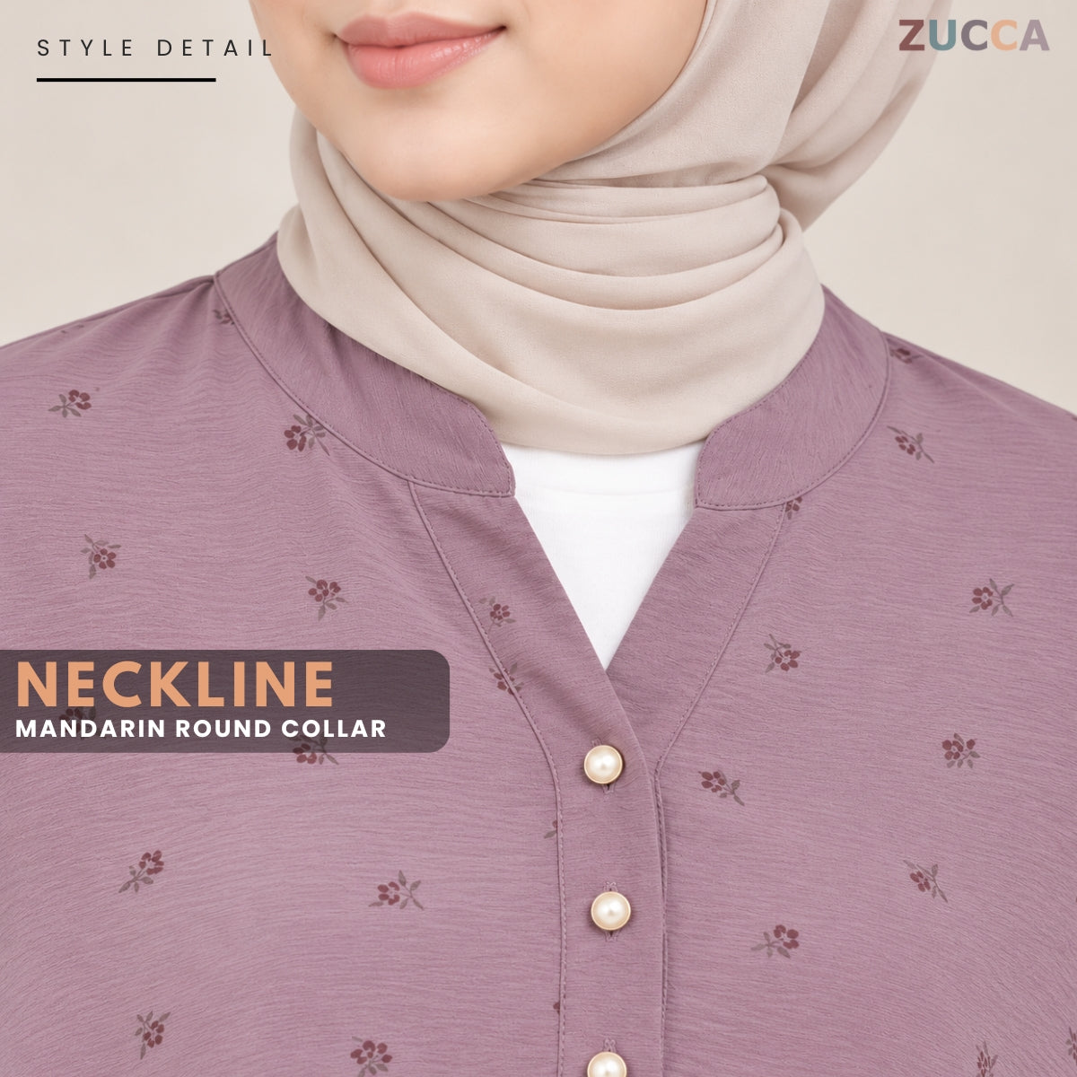 ZUCCA ALESHA CASUAL FLORAL PRINTED LONG SLEEVE TOP - ZW013