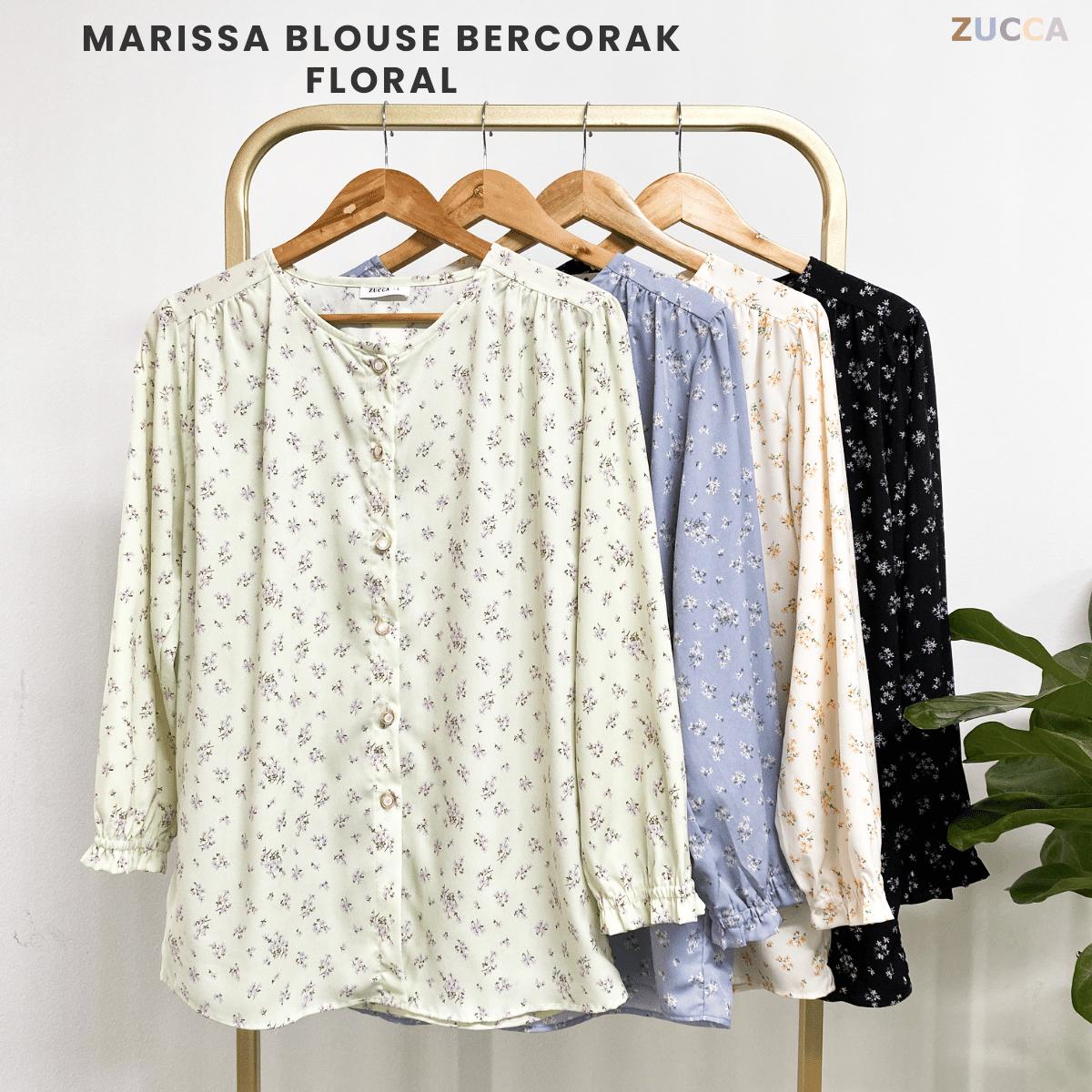 ZUCCA MARISSA BLOUSE BERCORAK FLORAL-DM119