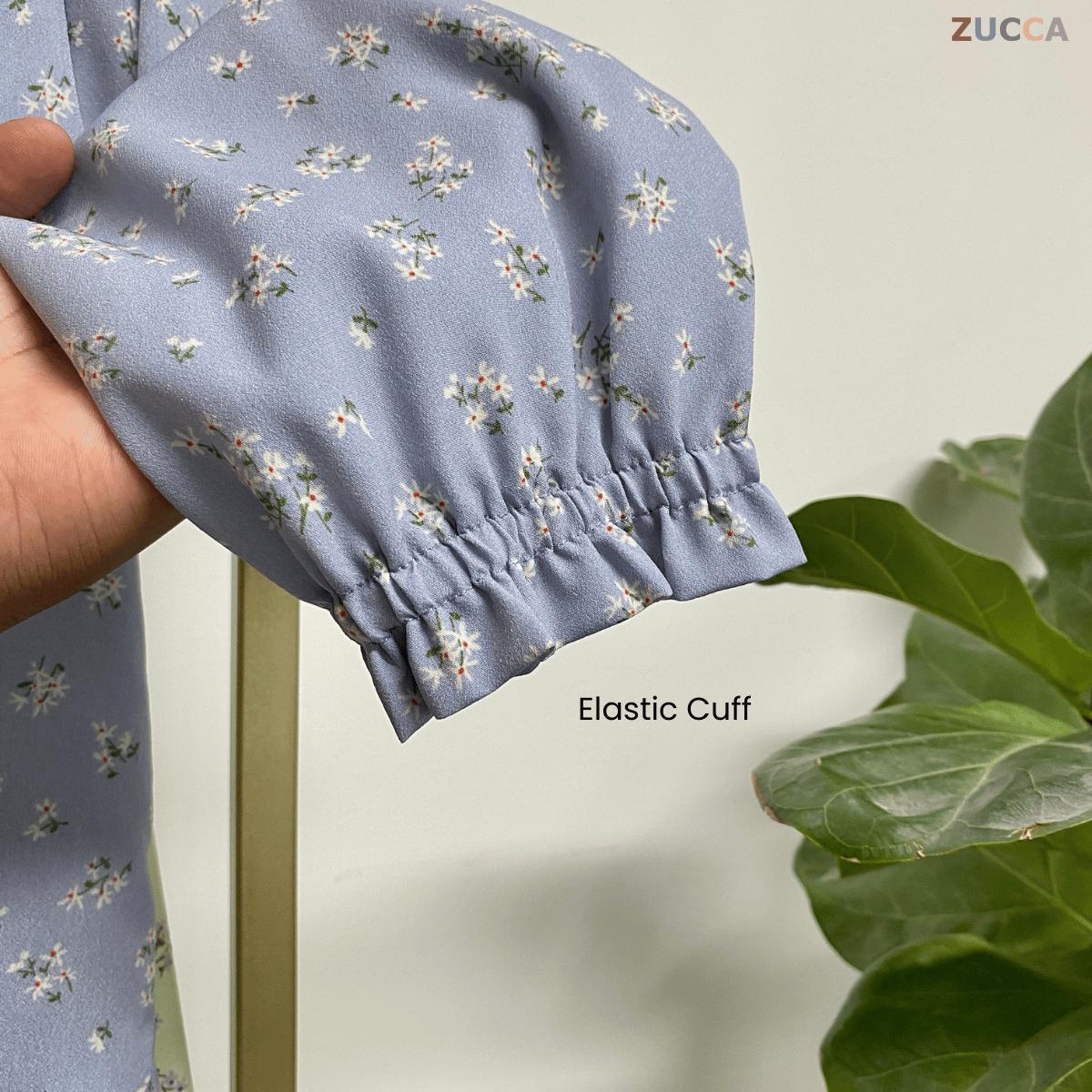 ZUCCA MARISSA BLOUSE BERCORAK FLORAL-DM119