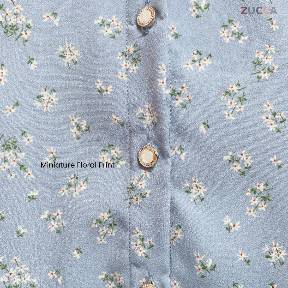 ZUCCA MARISSA BLOUSE BERCORAK FLORAL-DM119