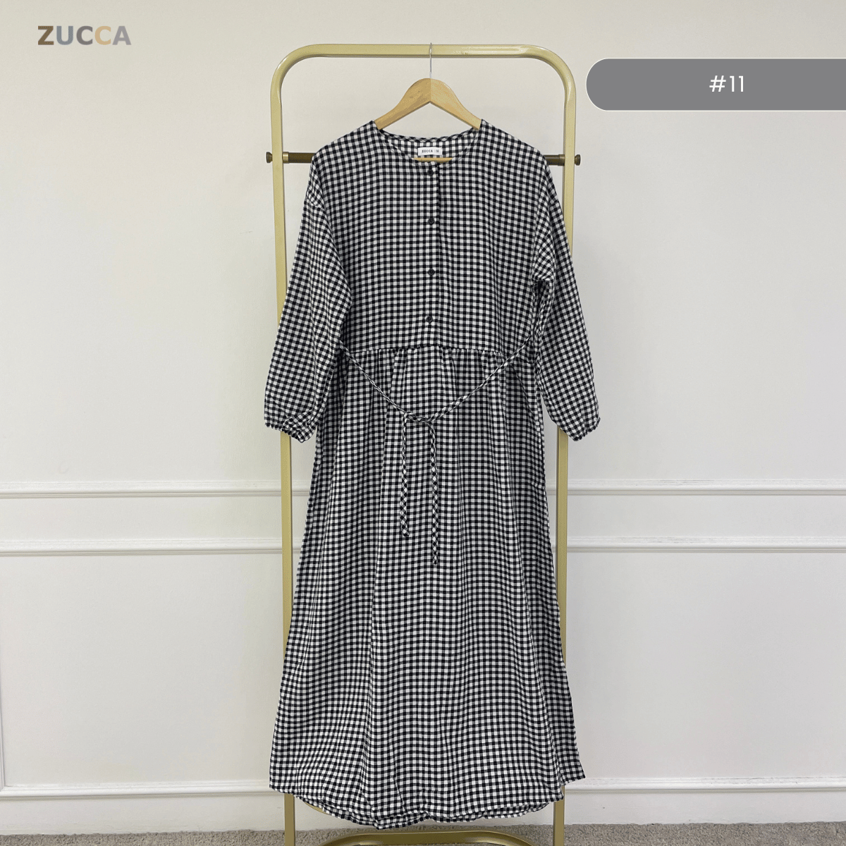 ZUCCA EMILIA GATHERED WAIST MAXI DRESS - MA181