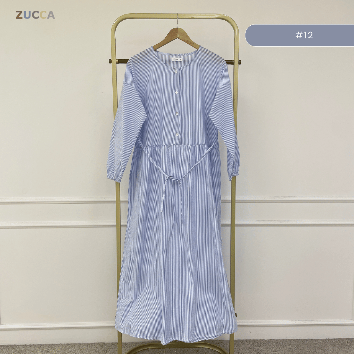 ZUCCA EMILIA GATHERED WAIST MAXI DRESS - MA181