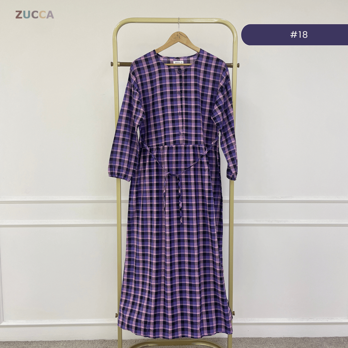 ZUCCA EMILIA GATHERED WAIST MAXI DRESS - MA181