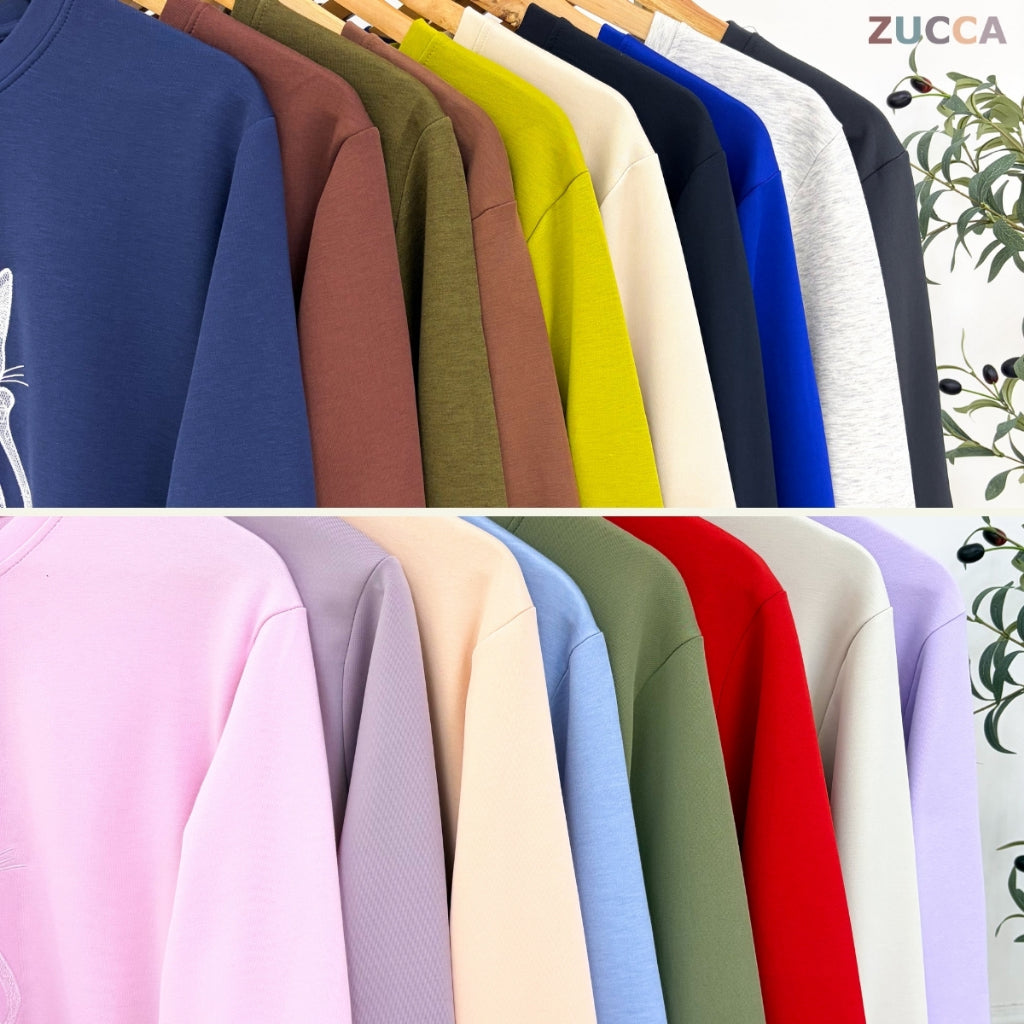 ZUCCA LAVEENA SWEET CAT CASUAL SWEATSHIRT - MA151