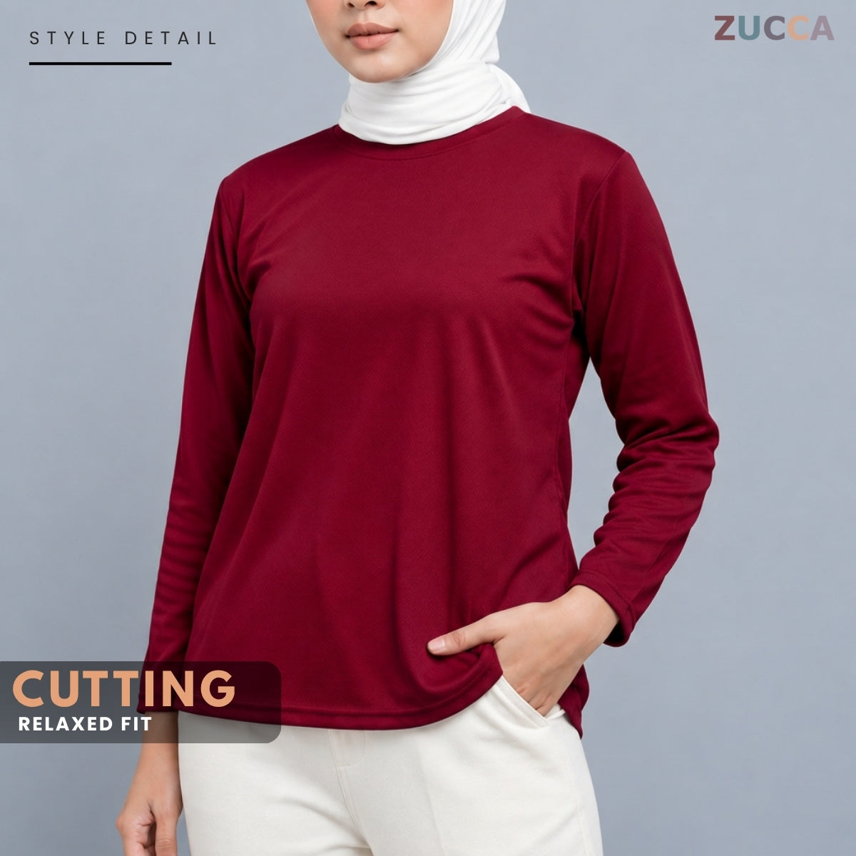 ZUCCA MYZA SPORT BASIC LONG SLEEVE T-SHIRT- MC1022