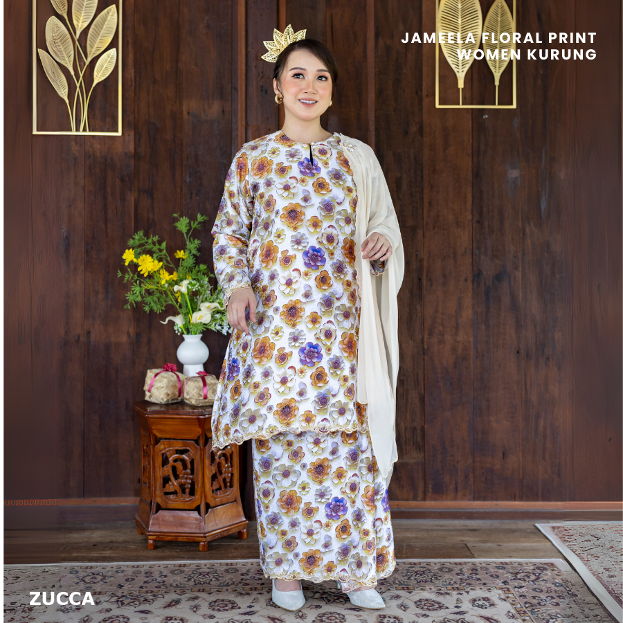 Jameela 3D Floral Women Kurung Sedondon Ibu Dan Anak - H008 H008(A)