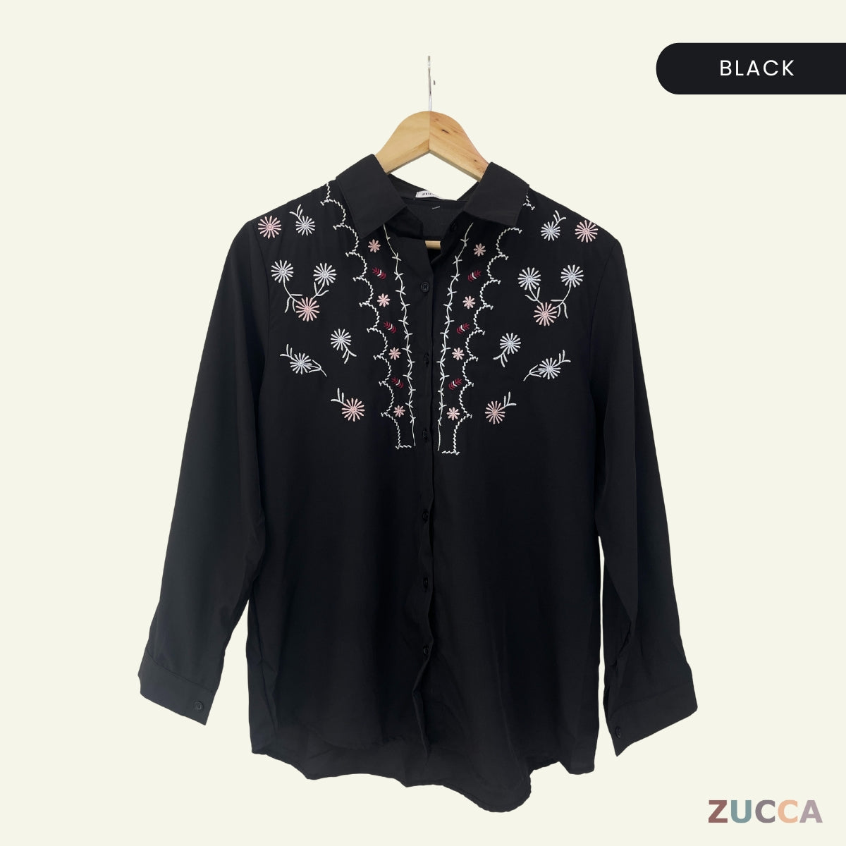 ZUCCA ALYANI BLAUS WANITA SULAMAN BUNGA - DM243 BAJU WANITA