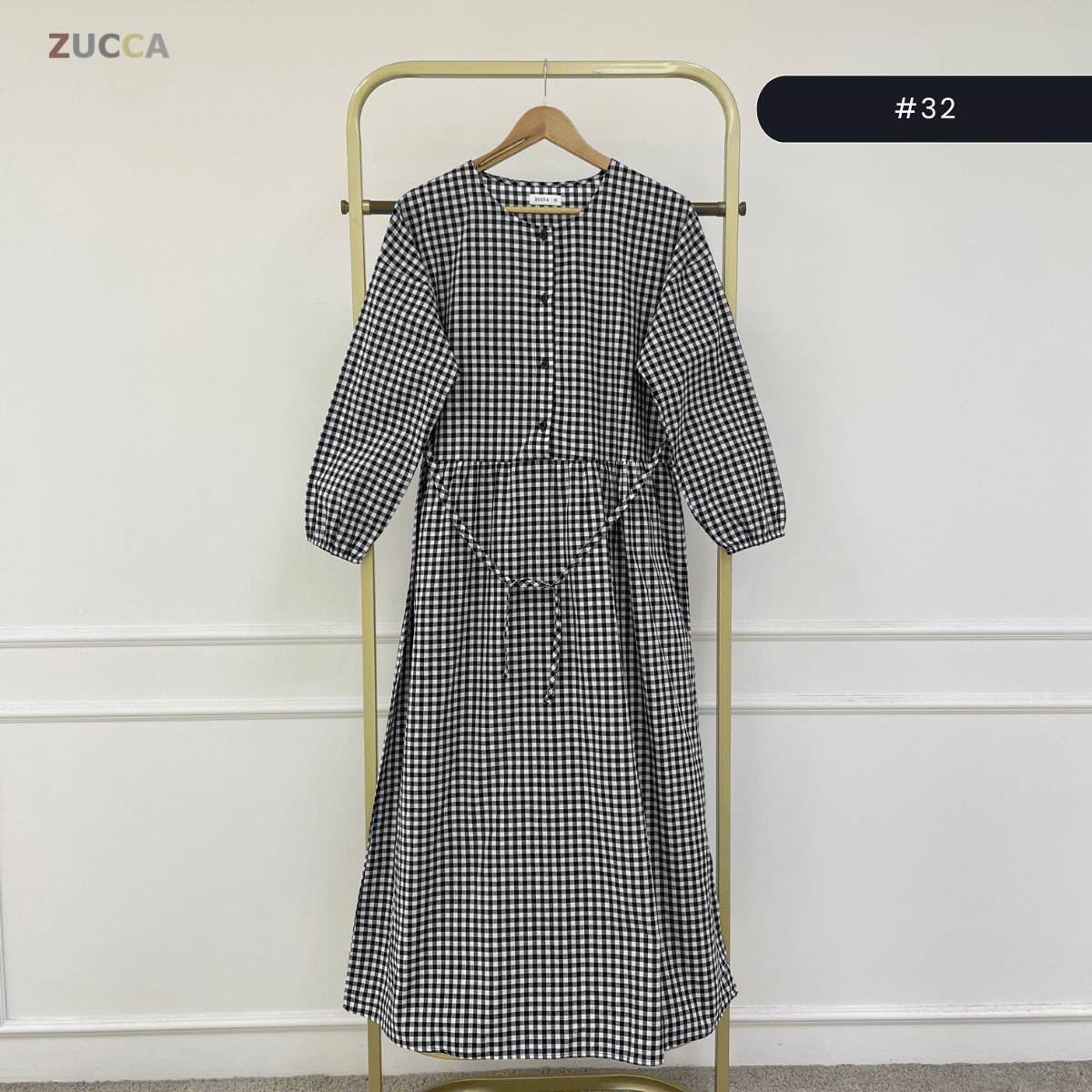 ZUCCA EMILIA GATHERED WAIST MAXI DRESS - MA181