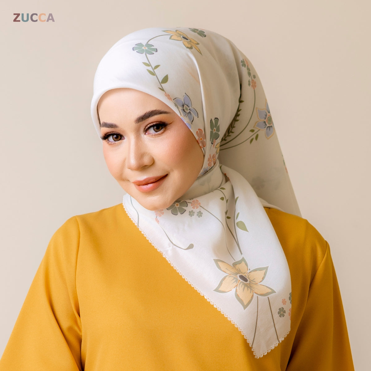 JULIANA HIJAB BAWAL FLORAL PRINTED VOILE - PSTU001