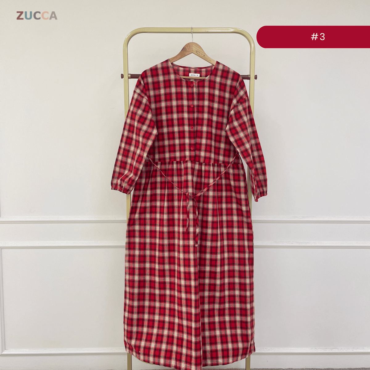 ZUCCA EMILIA GATHERED WAIST MAXI DRESS - MA181