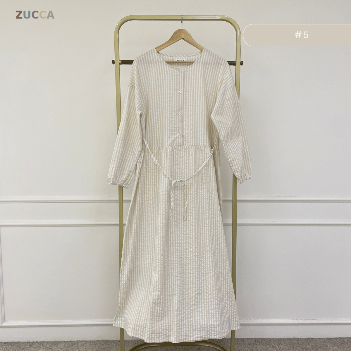 ZUCCA EMILIA GATHERED WAIST MAXI DRESS - MA181