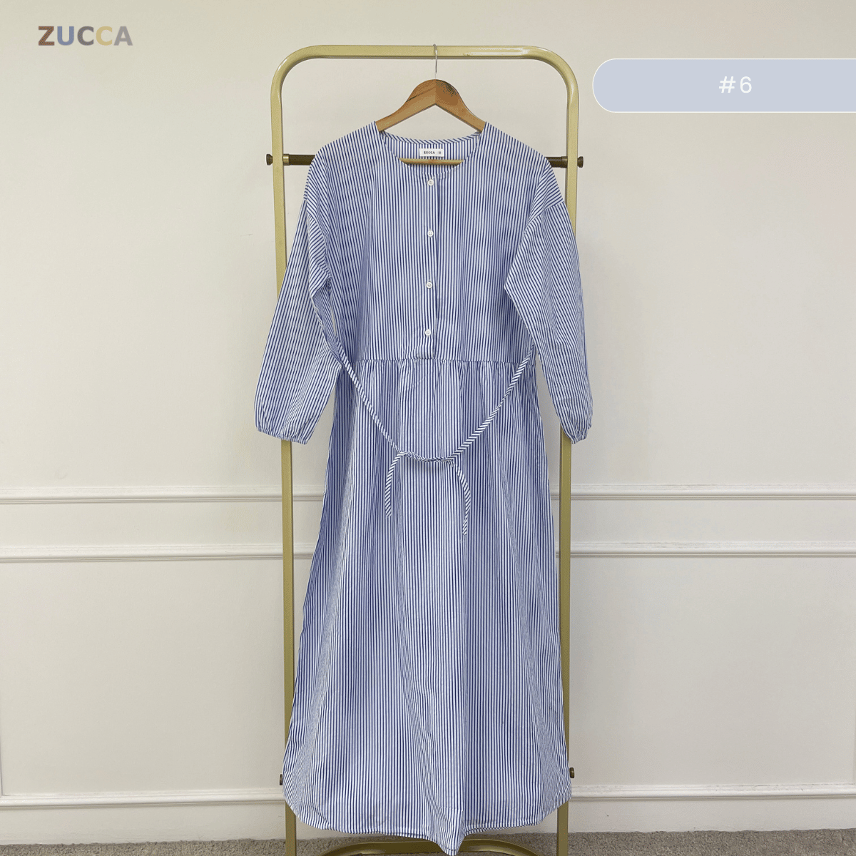 ZUCCA EMILIA GATHERED WAIST MAXI DRESS - MA181