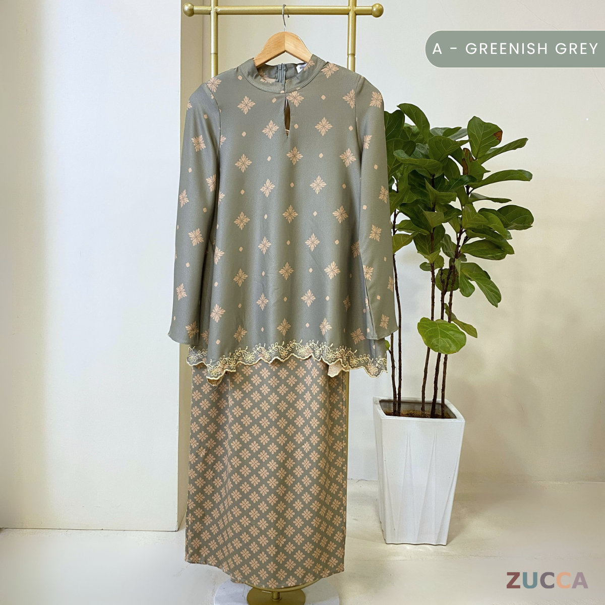 ZUCCA NABILAH KURUNG SULAM MODEN - DMRAYA002