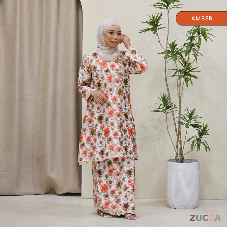 Jameela 3D Floral Women Kurung Sedondon Ibu Dan Anak - H008 H008(A)