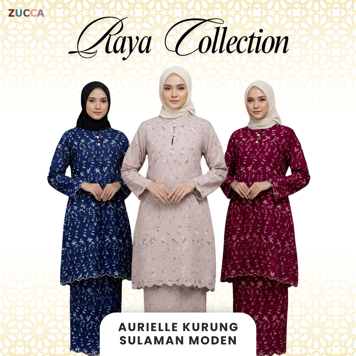 ZUCCA AURIELLE KURUNG SULAMAN MODEN - H029