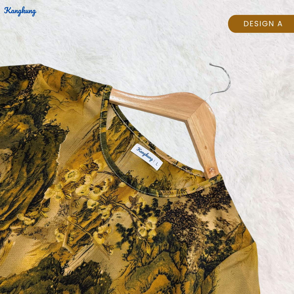 KANGKUNG MELATI BLOUSE WANITA CORAK CAMPUR - KK101