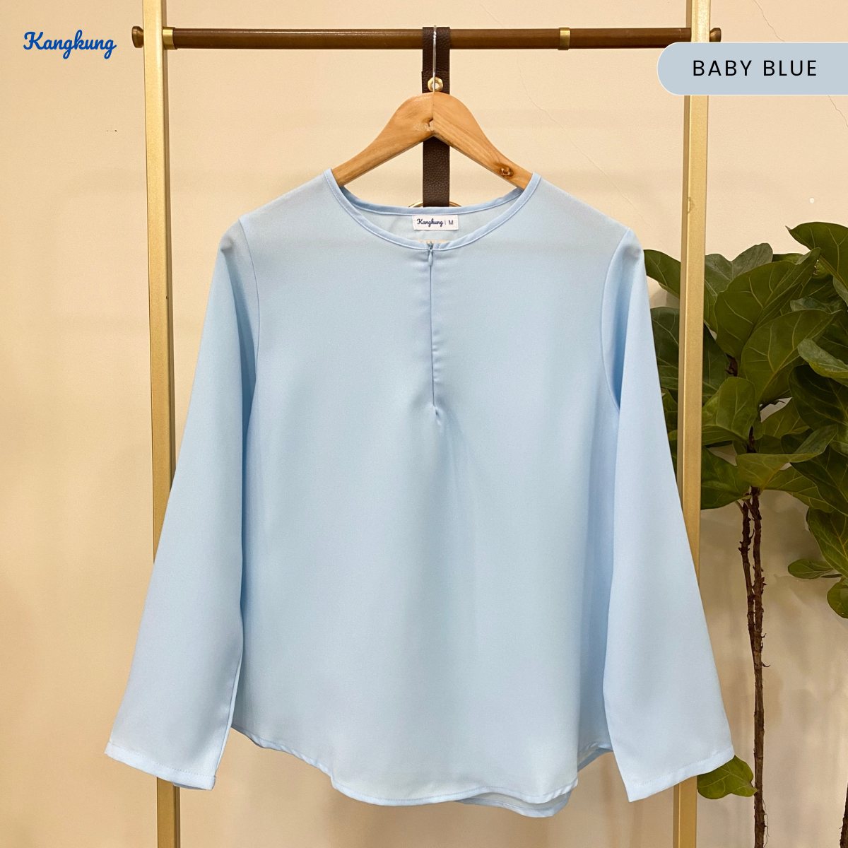 KANGKUNG MISTY BLOUS KASUAL ZIP BERGAYA – KK111