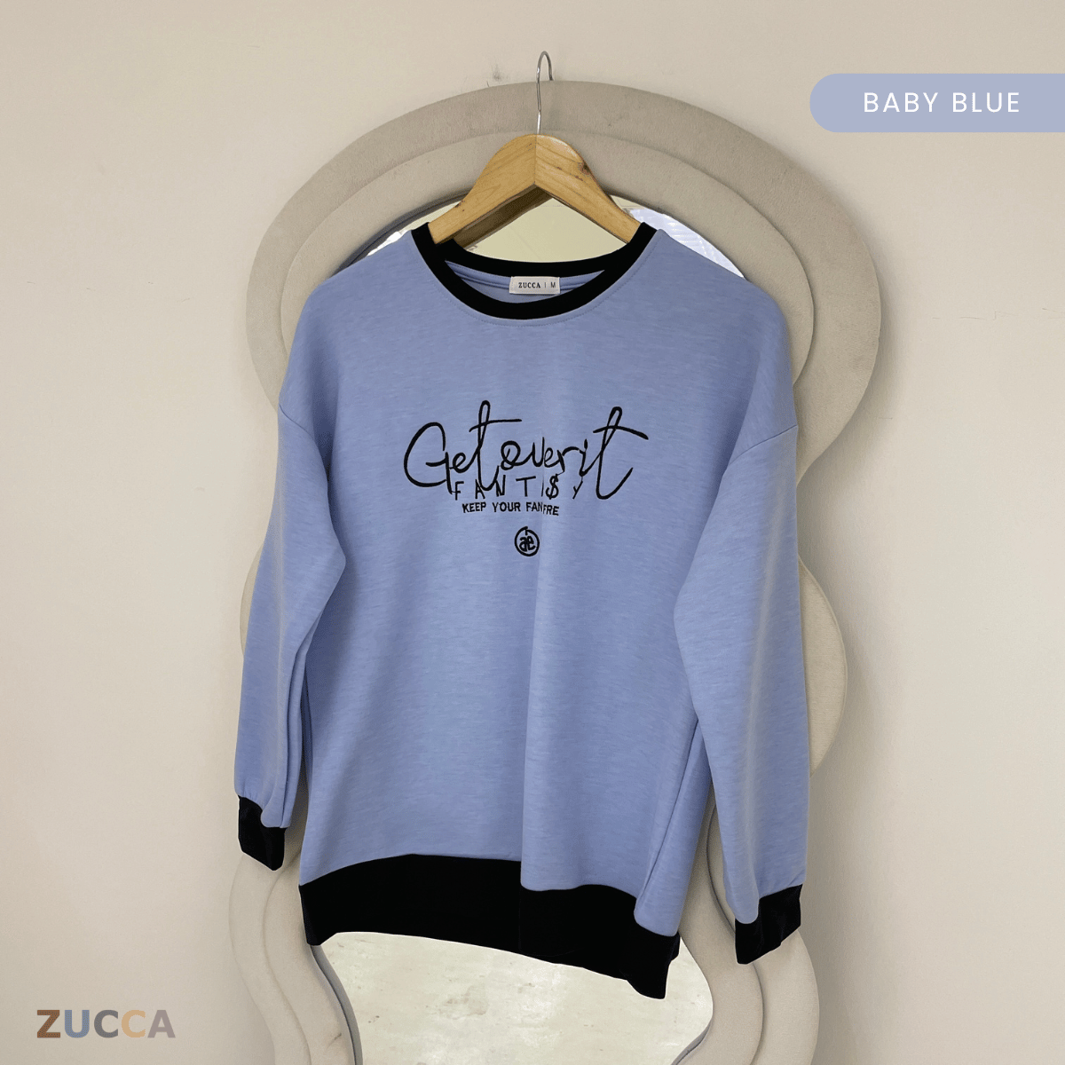 ZUCCA DELISHA EMBROIDERED SWEATSHIRT WOMEN - MA088