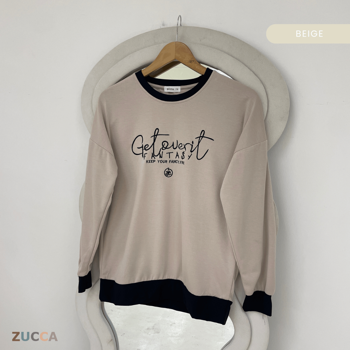 ZUCCA DELISHA EMBROIDERED SWEATSHIRT WOMEN - MA088