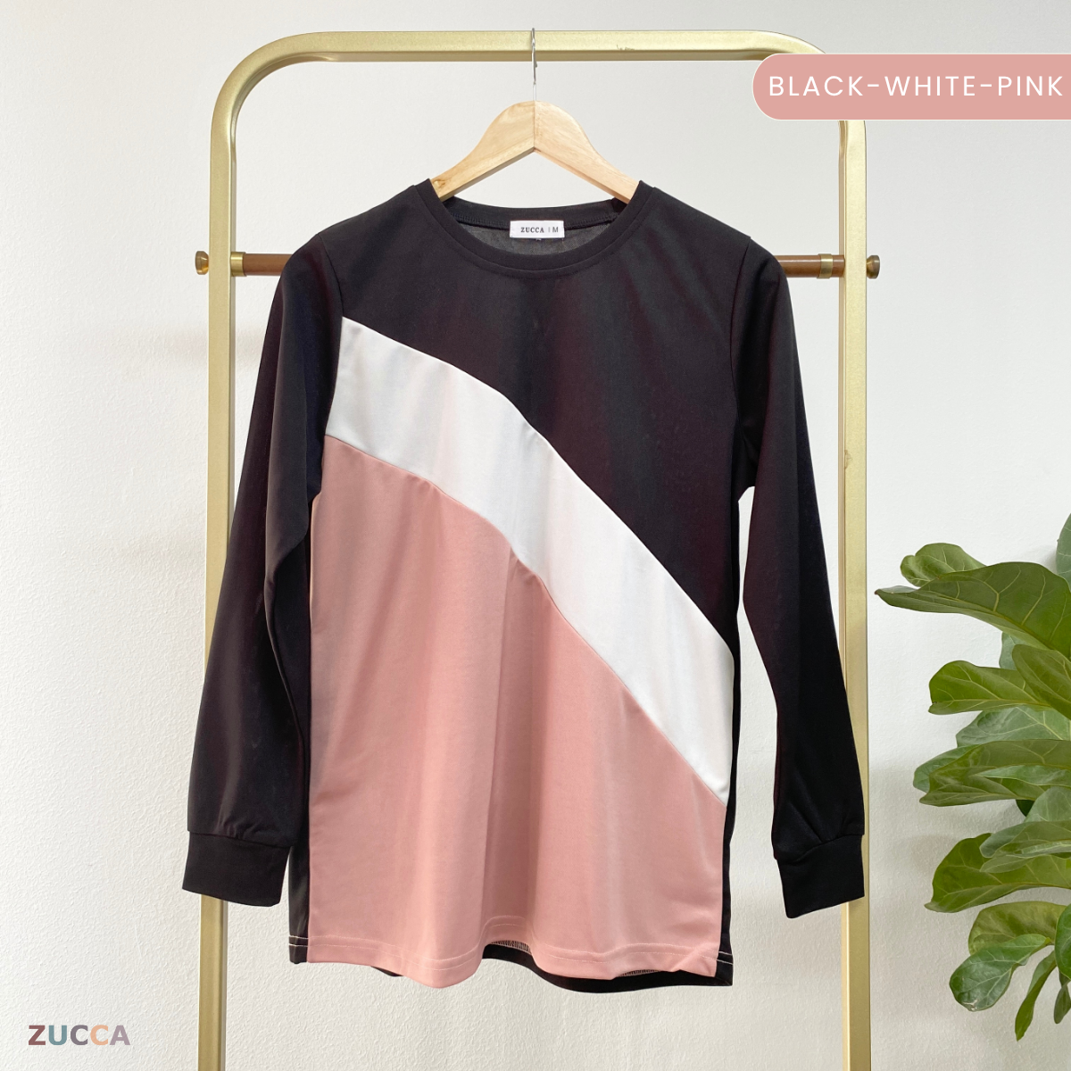 ZUCCA KERRY COLOURBLOCK WOMEN CASUAL BLOUSE - MA021