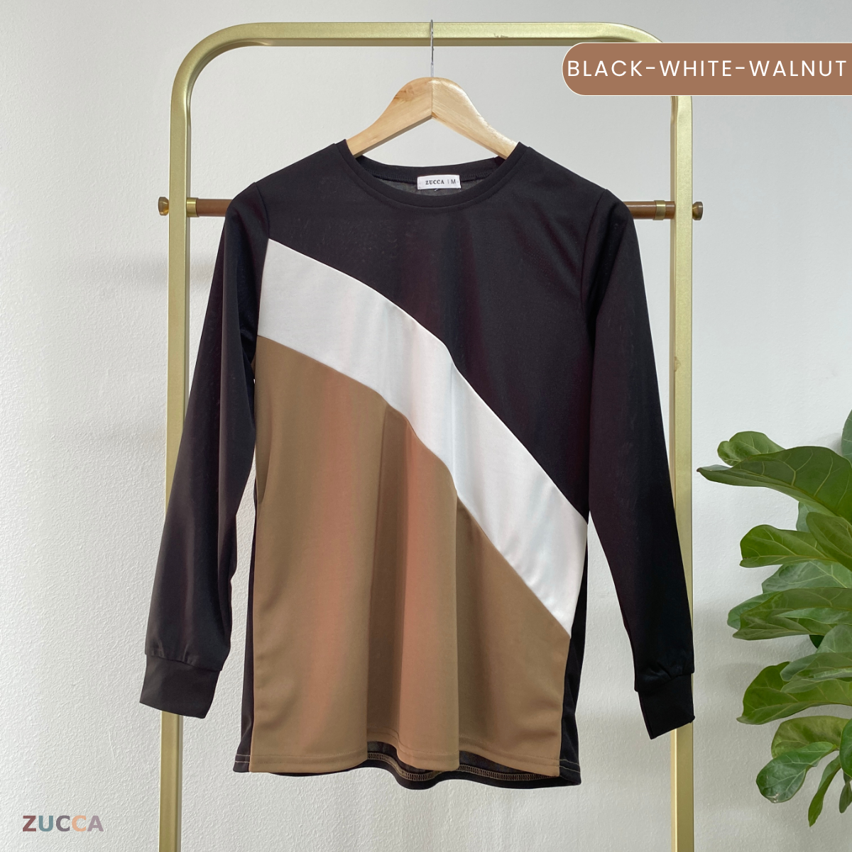 ZUCCA KERRY COLOURBLOCK WOMEN CASUAL BLOUSE - MA021