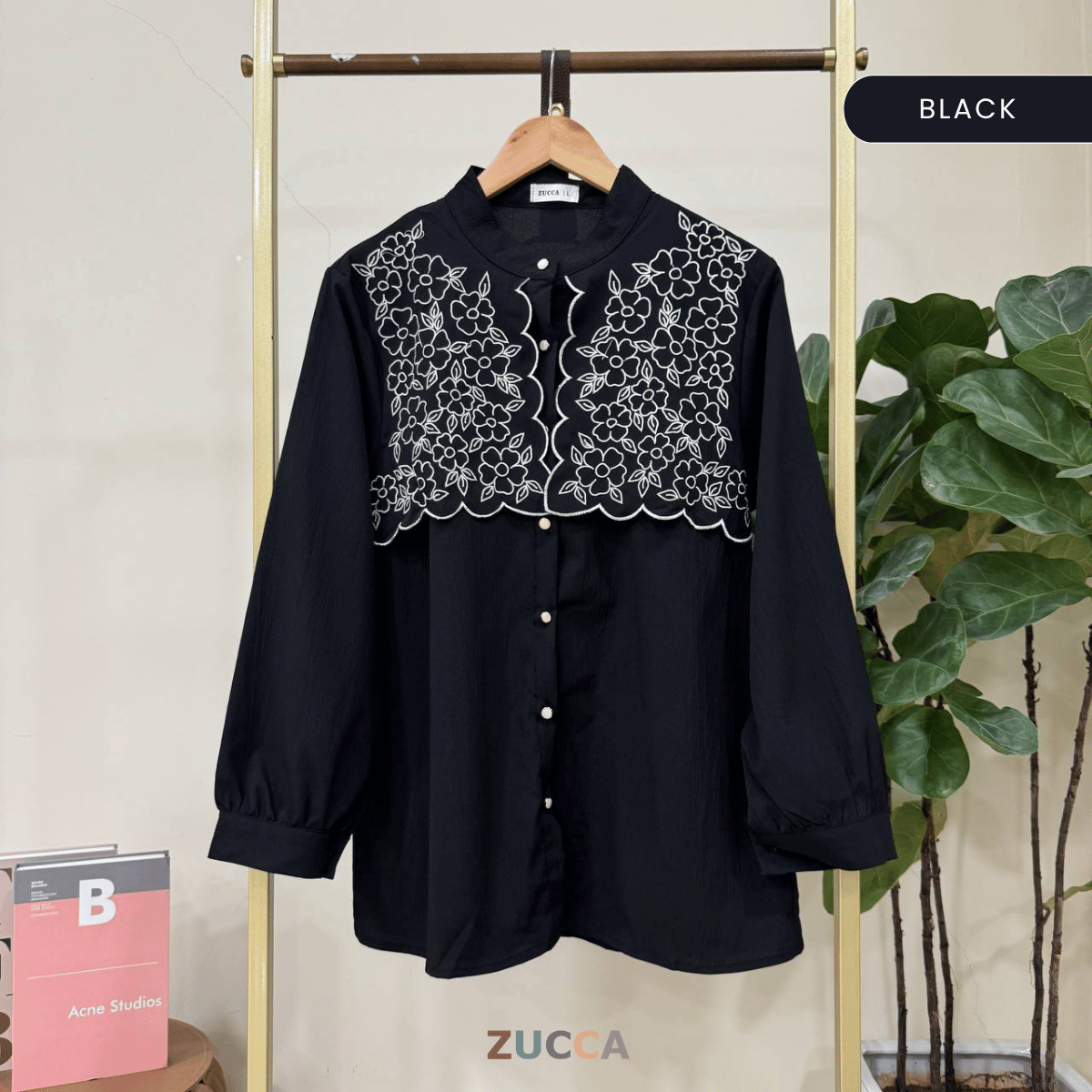 ZUCCA MAIZA CAPE CHEST BLOUSE DENGAN SULAMAN - DM252