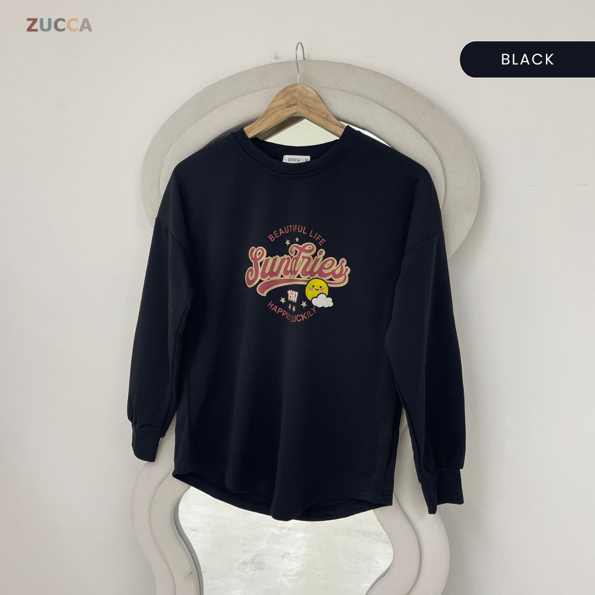 ZUCCA DARLIA GRAPHIC PRINTED LONG SLEEVE-MA163