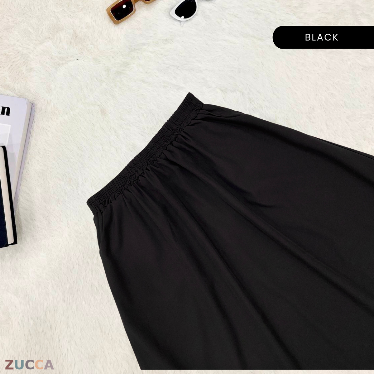 Syafia Pocket Cotton A-line Skirt - DM120