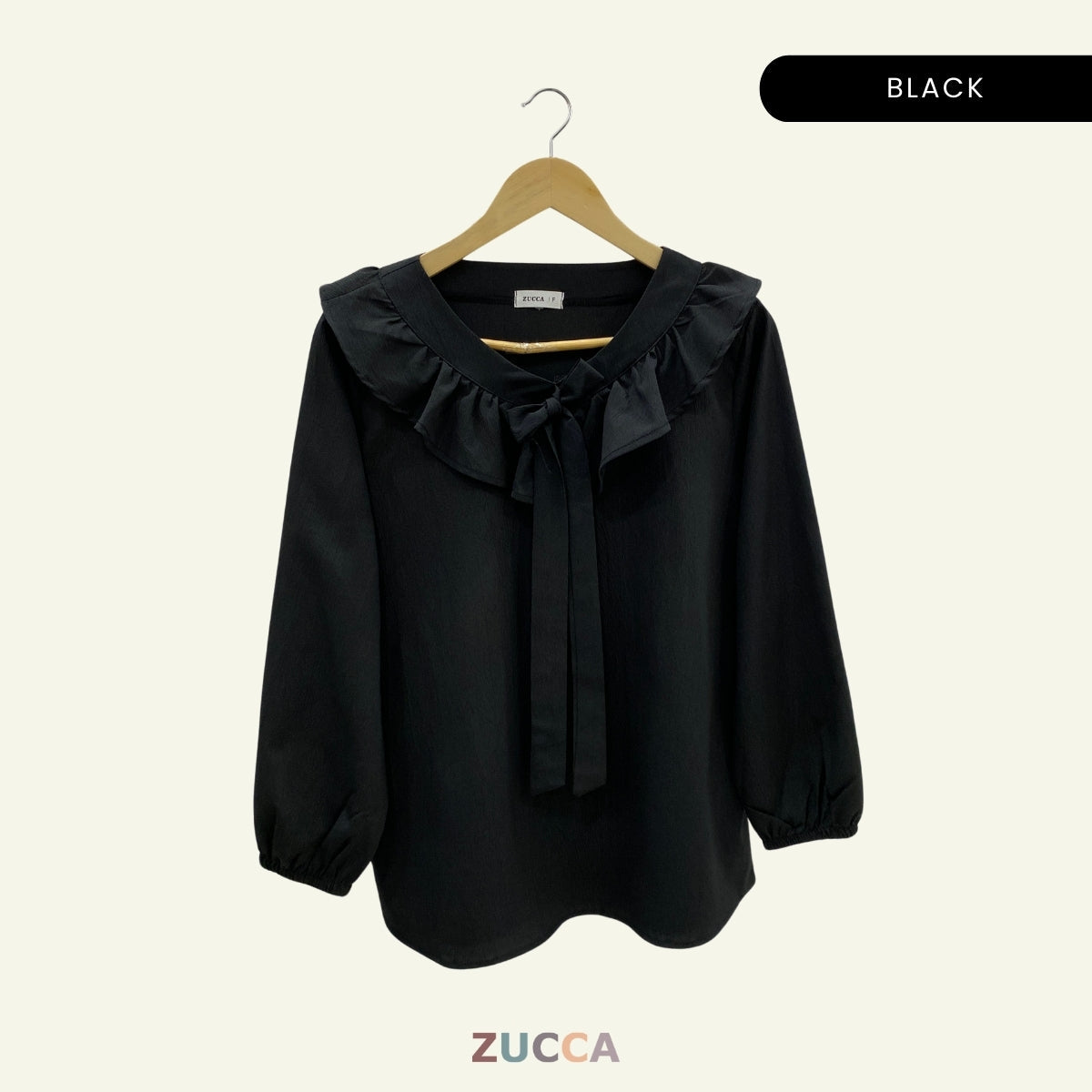 ZUCCA AZRINA BLOUS WANITA LEHER BEROPOL - DM182