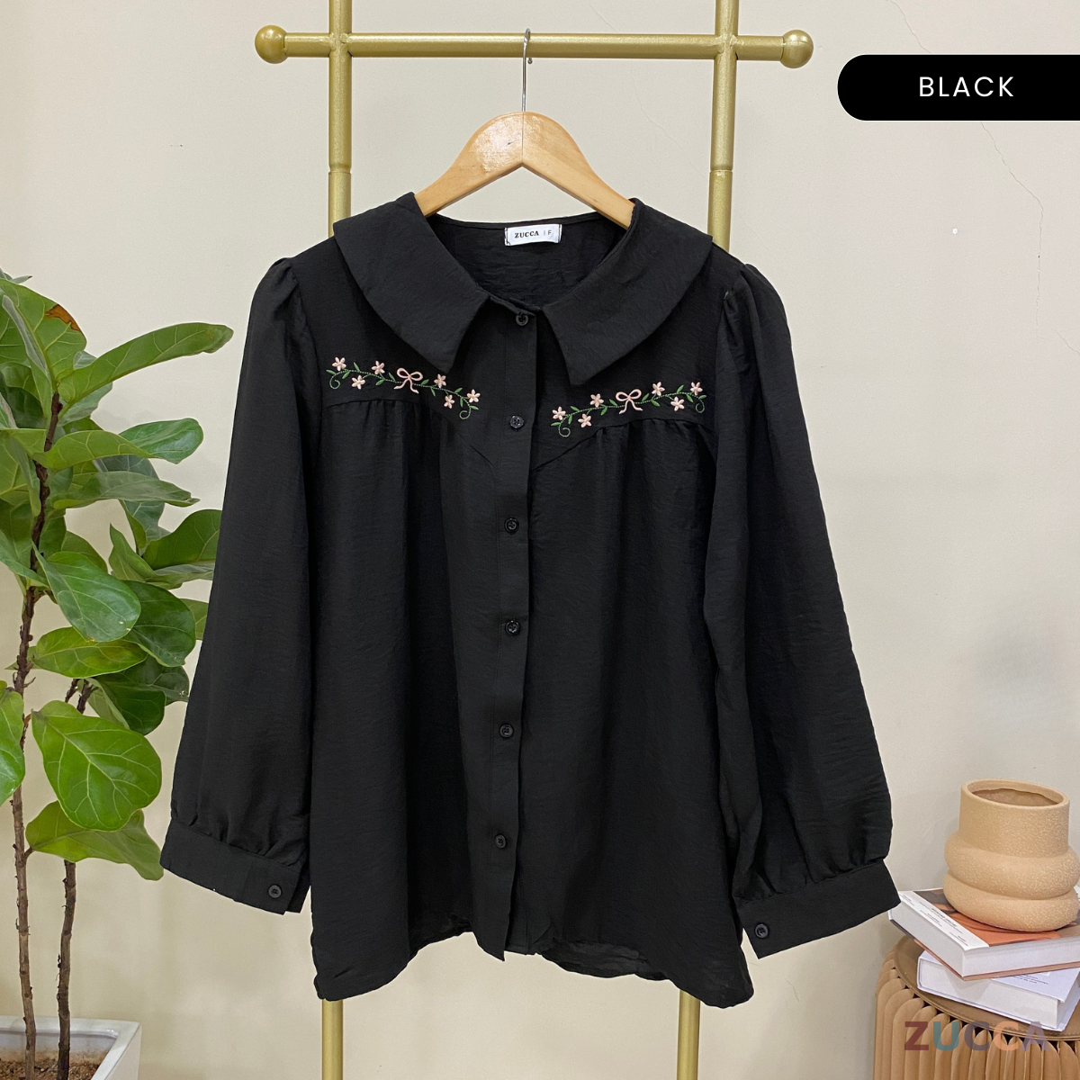 ZUCCA IRENA CASUAL EMBROIDERY BLOUSE - DM209