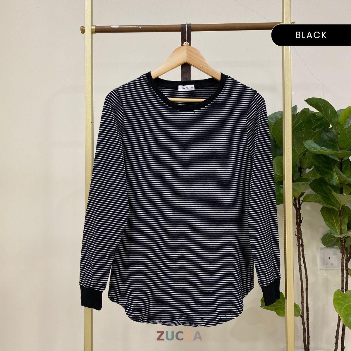 ZUCCA MINAZ STRIPED CASUAL SHIRT BLOUSE - MA025