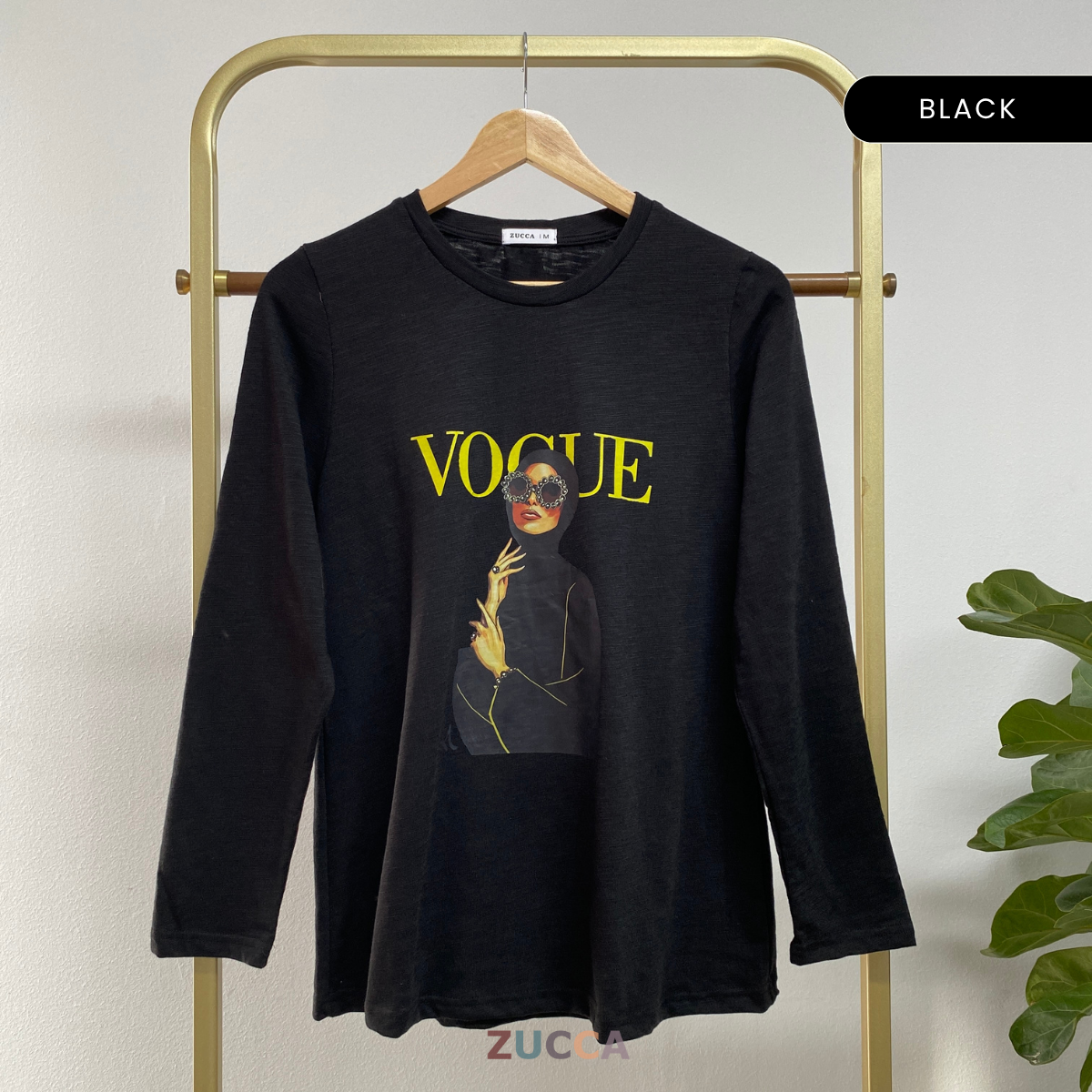 ZUCCA IQAH KEMEJA KASUAL BERCORAK REBEN – MA032 BAJU WANITA