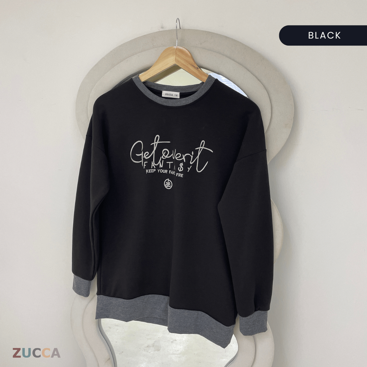 ZUCCA DELISHA EMBROIDERED SWEATSHIRT WOMEN - MA088
