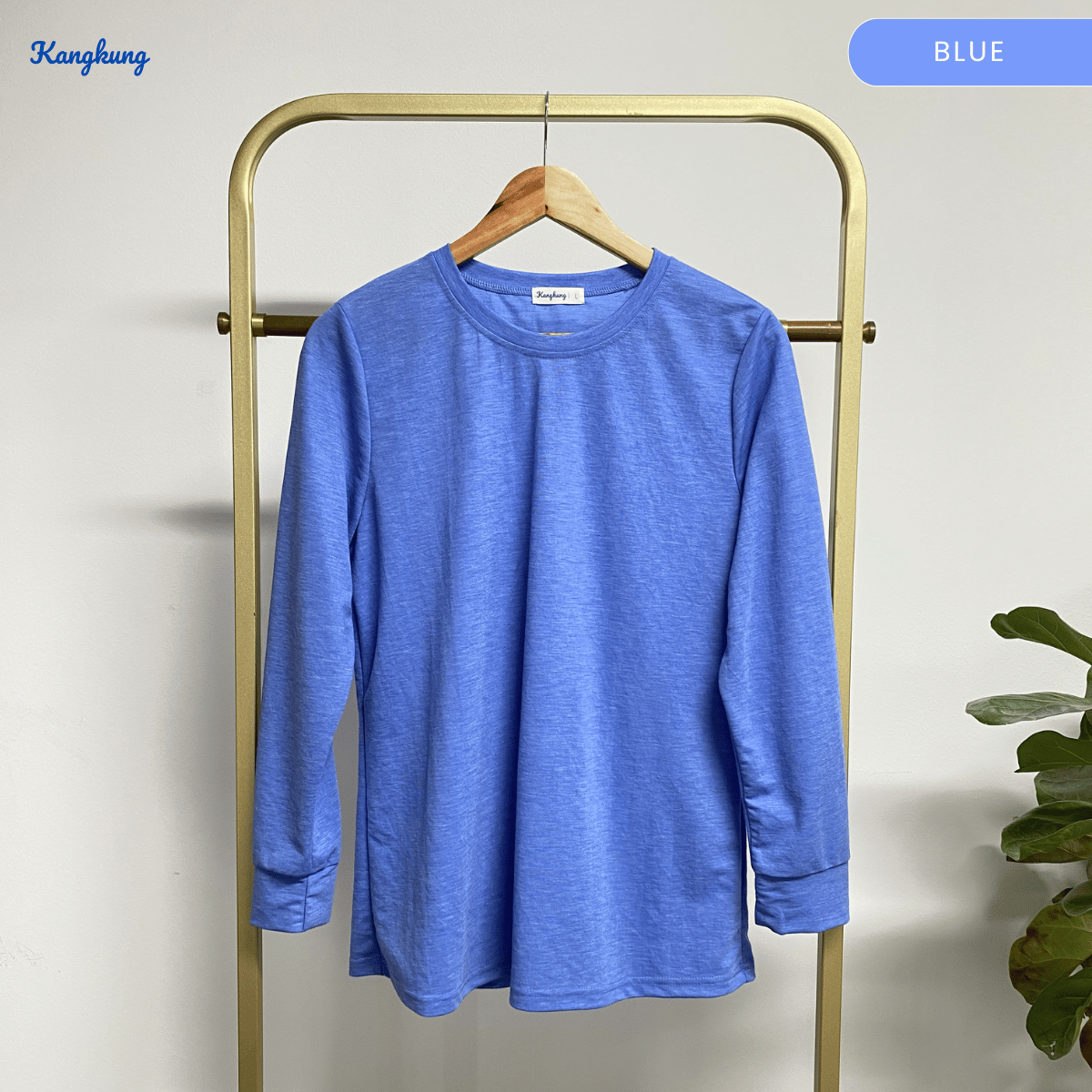 KANGKUNG JESSIE T-SHIRT COTTON WANITA GAYA MODEST SHIRT KASUAL – KK109