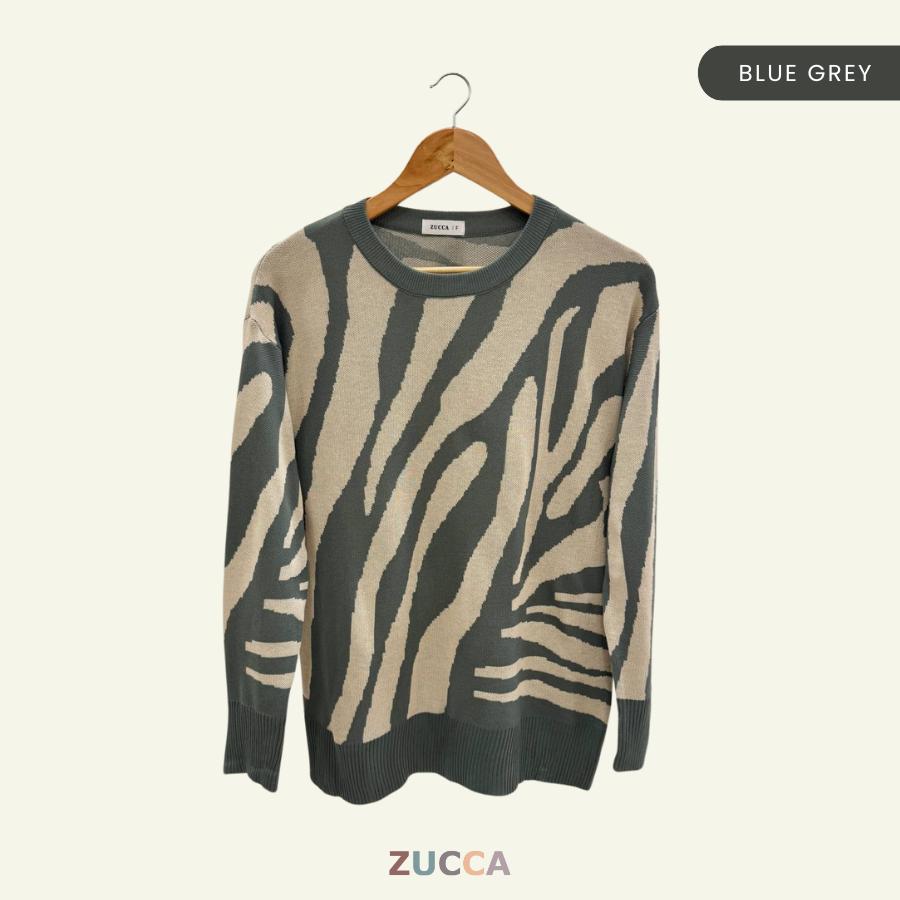 ZUCCA HENRY KOREA STYLE BAGGY COMFY KNITWEAR LABUH - DM190 SWEARSHIRT