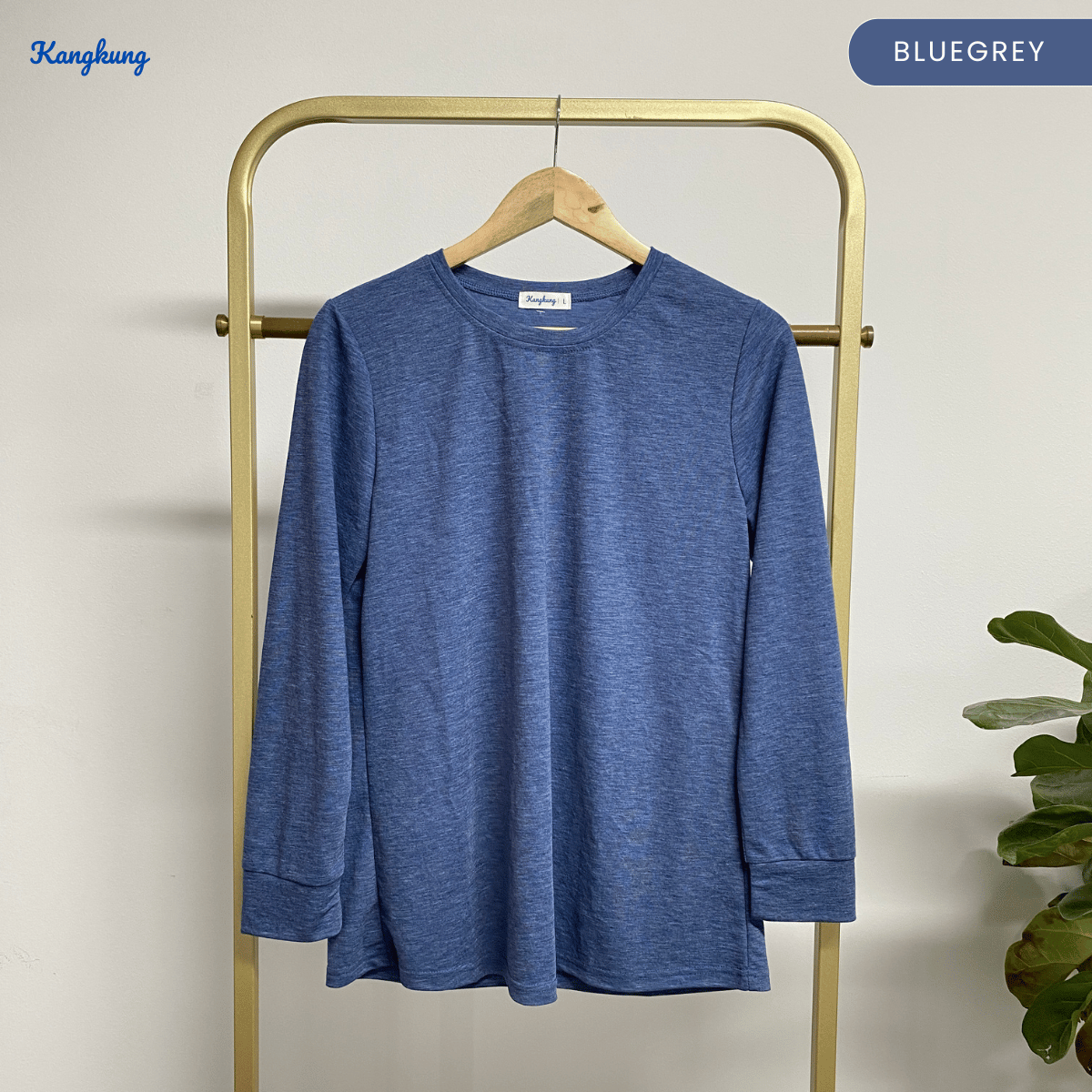 KANGKUNG JESSIE T-SHIRT COTTON WANITA GAYA MODEST SHIRT KASUAL – KK109