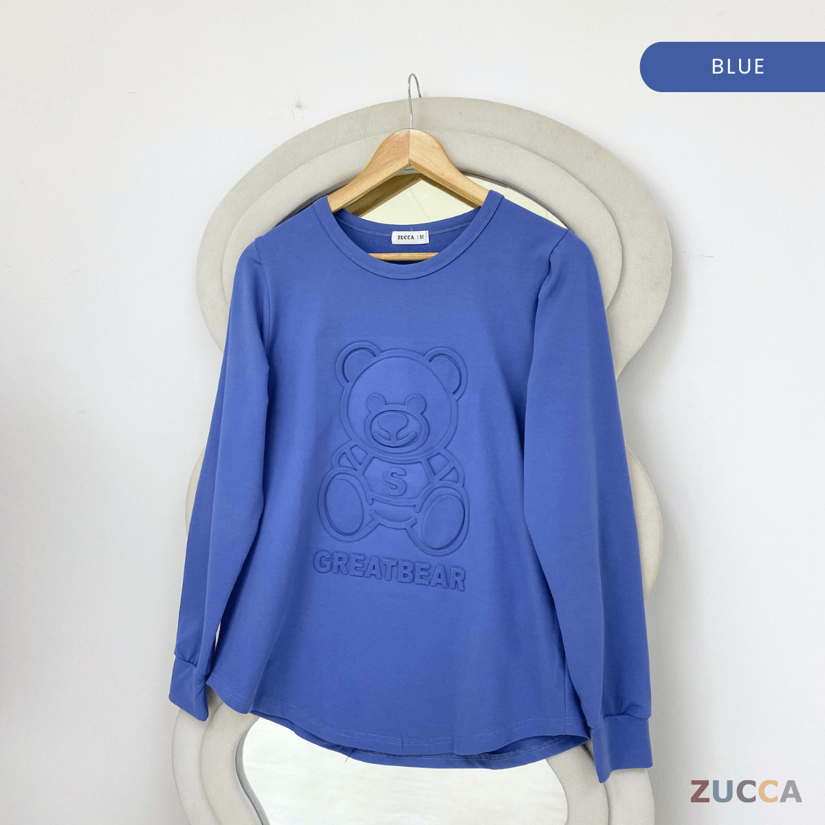 ZUCCA HERISA KEMEJA LENGAN PANJANG YANG SELESA - MA007