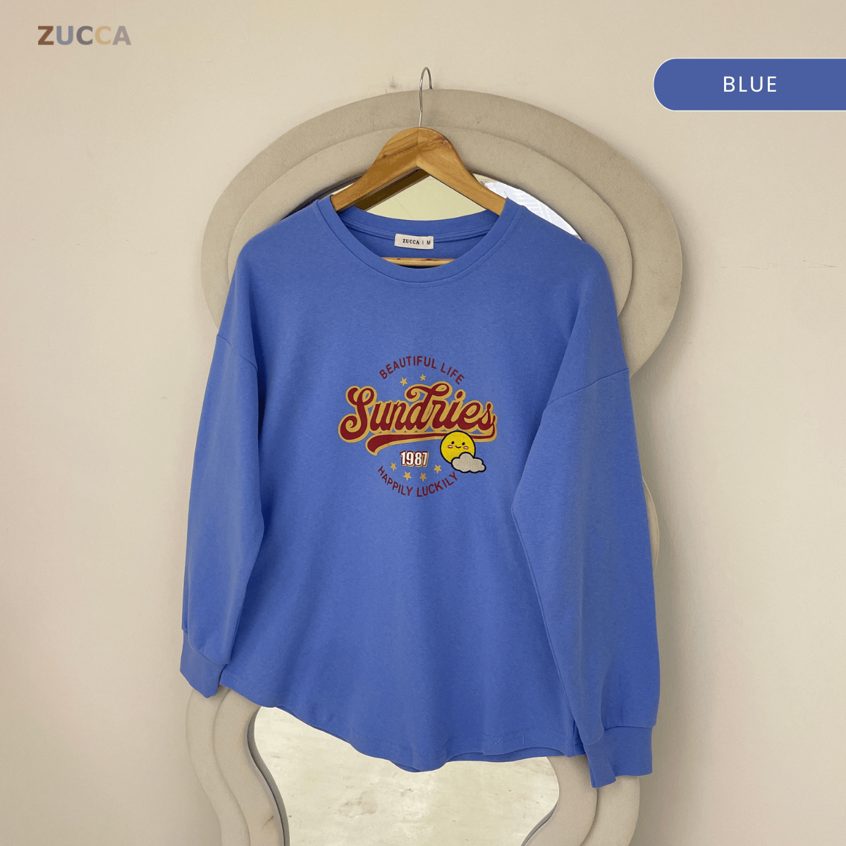 ZUCCA DARLIA GRAPHIC PRINTED LONG SLEEVE-MA163