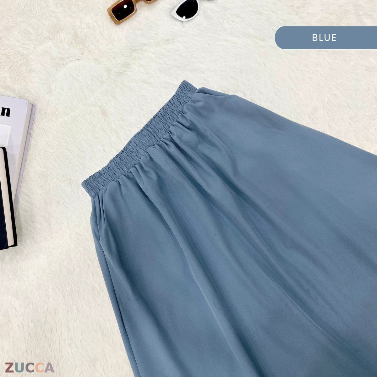 Syafia Pocket Cotton A-line Skirt - DM120