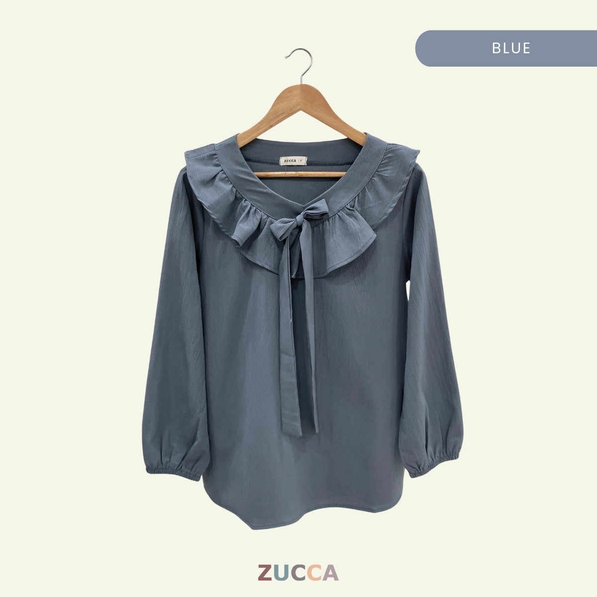 ZUCCA AZRINA BLOUS WANITA LEHER BEROPOL - DM182